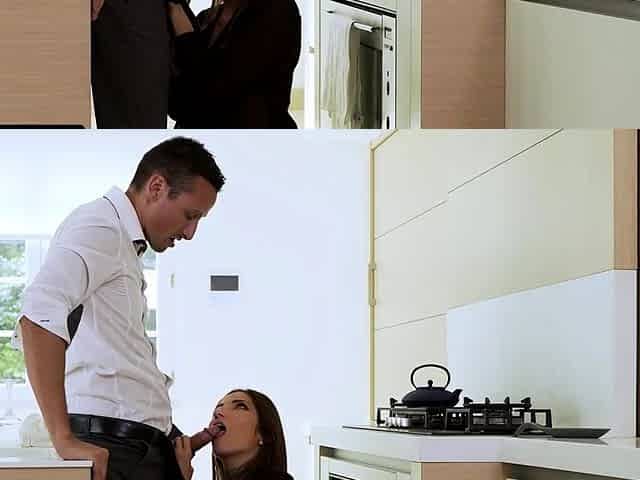 Clea Gaultier gets hot in the kitchen