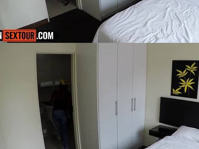 Chubby ebony maid from Mozambique screwed hard by white corporalist