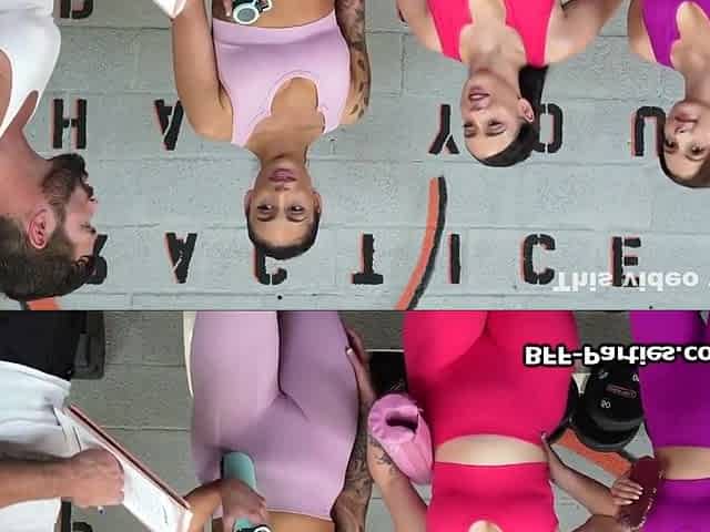 Trainers Big Penis Passed Around In Gym
