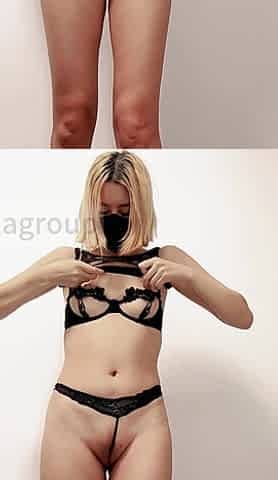 While Filming a Lingerie Change, the Photographer Couldn't Resist Pulling Out His Penis.