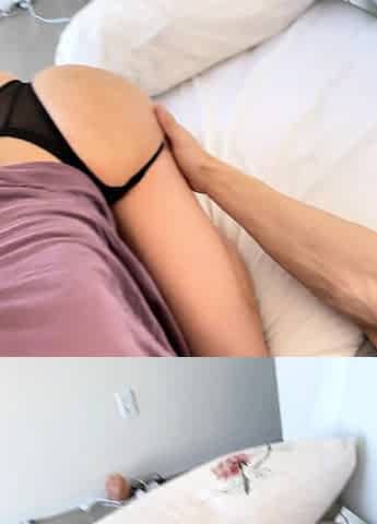 POV blowjob amateur eurobabe in red devil lingerie
