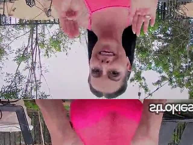 Strokies - Public Poolside POV Jock Jerking with Texas Patti