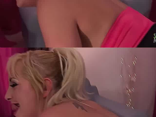 Using Her Big Boobs The Blonde Milf Excites A Man Inside The Store And Begs For Anal