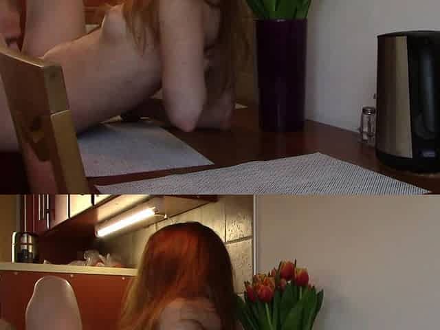 A Romantic Dinner Ended with Hot Sex on the Table with a Sexy Beauty. Annahomemix