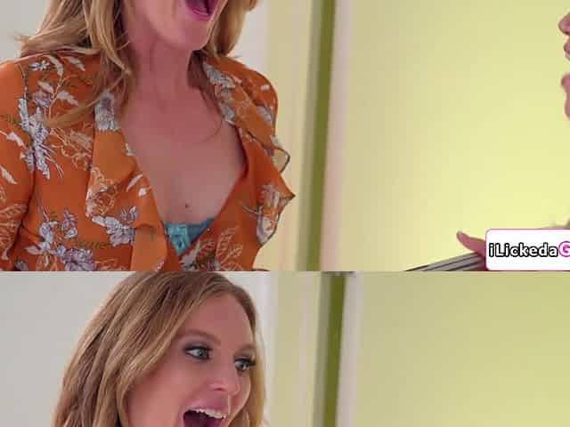 Stepmom and i trying out things we saw in a lesbian porn