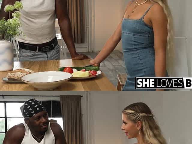 Inked Blondie Annabella Blue Rides BBC At The Kitchen
