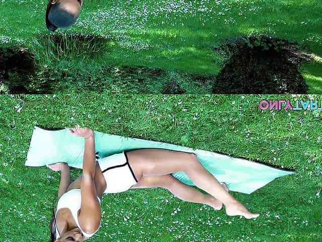 In nature's garb Yoga with Stepbro Turns Into Outdoor Sex