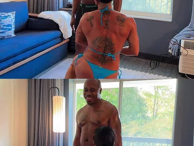 D Crush First Wrestling Match with Muscular Babe