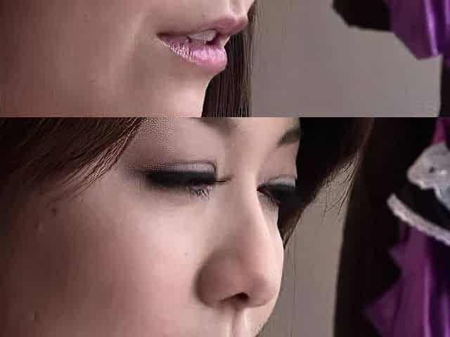 Great close up in japanese teen blowjob pov