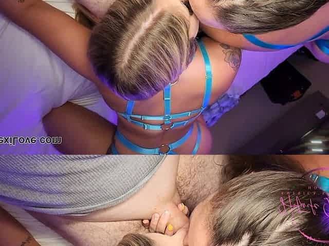 Micha & I Got Huge Facials From a Lucky Reddit Fan FFM Threesome