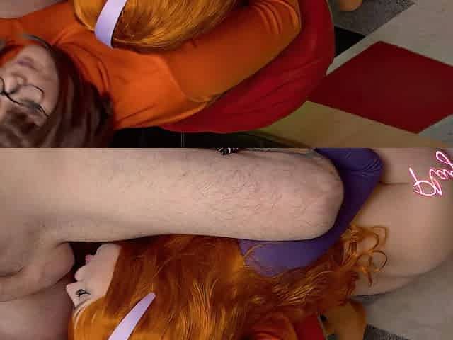 Scooby Doo cosplay trio with Daphne and Velma featuring Rollii & Naomi Ryder