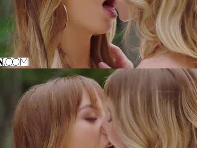 VIXEN BFFs Naomi & Anya tempt shy roommate into trio