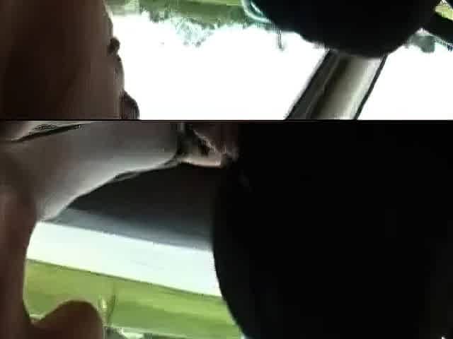 Car Webcam Fun with Pussy-Loving Lesbians