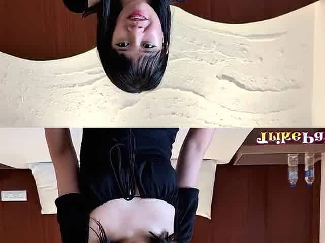 Lewd Oriental sweetheart likes to try large schlongs