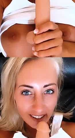 Stacked brunette goes solo toys and masturbation