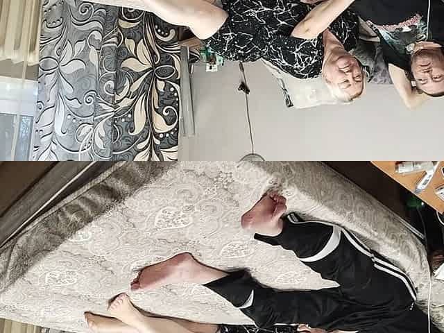Evening Blowjob From Stepmother-in-law and Cum Swallowin