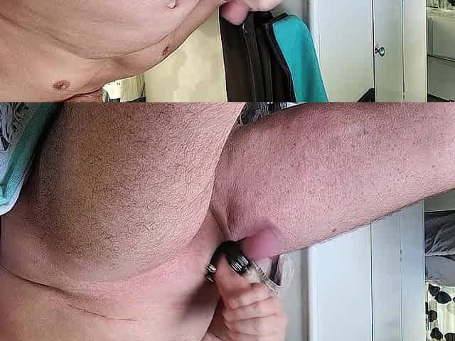 One more wanking short one Knob n ball ring