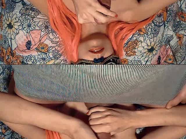 POV Spagnoletta cosplay sborra sulle tette di jenny caldo pompino