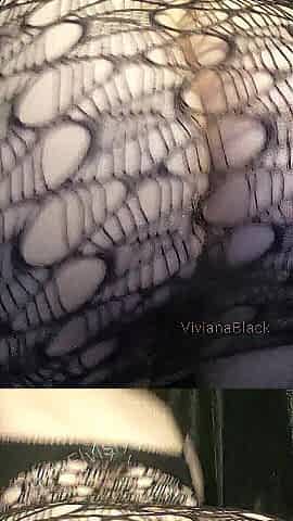 Flogging my fishnet butt