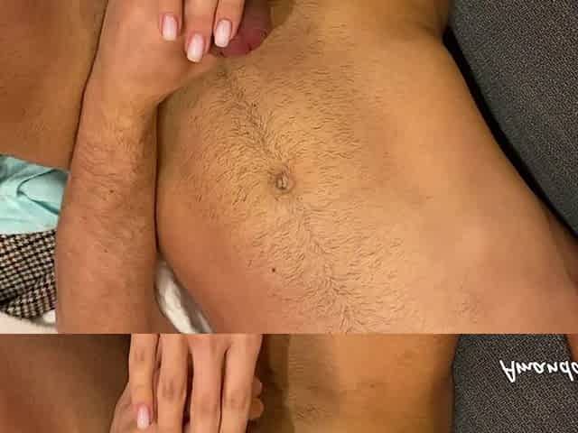 Handjob Between Shooting Backstage Behind the Shooting