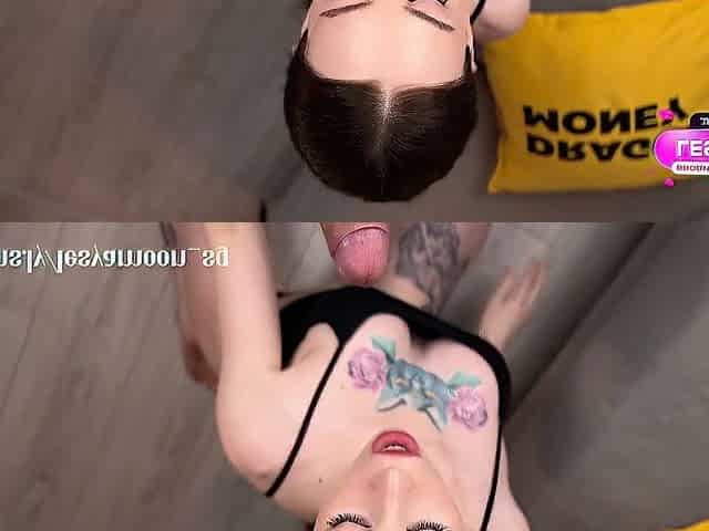I gave him a slobbery oral-job and got cum on my face