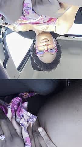 Ava V. Marie Creams in Car @avavmarie20 IG
