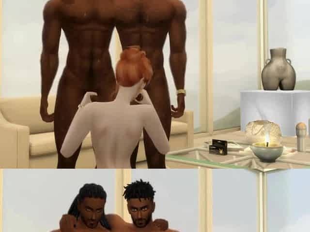 Sims 4 - Hot interracial bang
