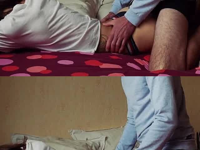 A nice amateur SCREW at home in front of the camera and full of CUM on me - NevaLaya