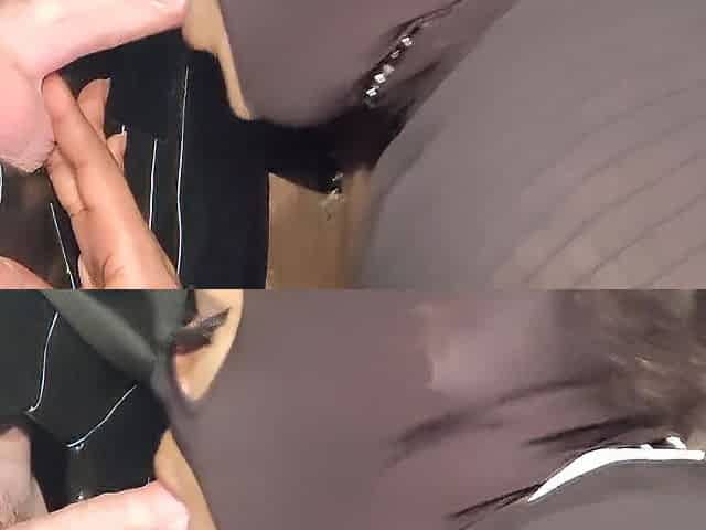 This Guy couldn't hold back feeling this Sissy mouth
