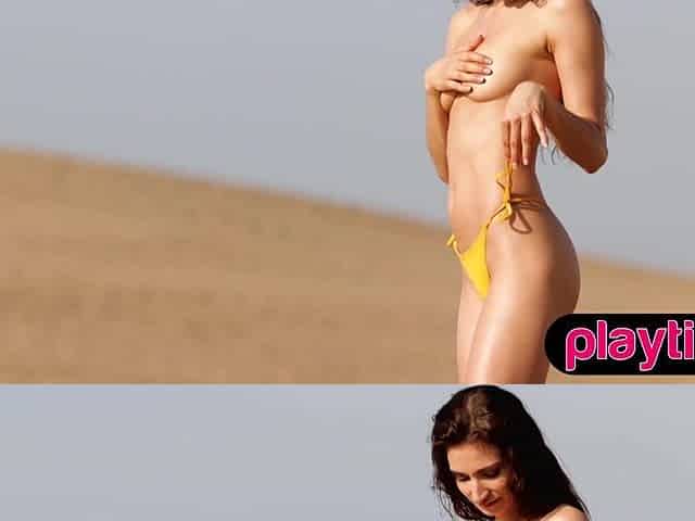 Petite mom and Polish beauty strip nude