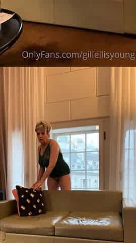 Hot blonde with big boobs solo