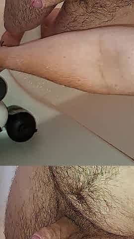 Nearly caught in the shower