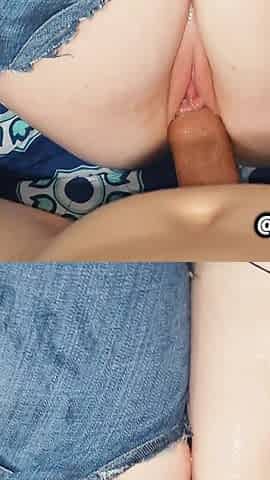 Tiny Pussy Couldn't Contain All of the Cum