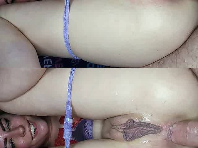 Plough Pose Honey Urinate in Booty
