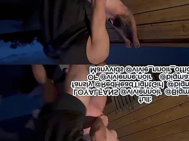 FFM Creampie large titties riding until cum inside