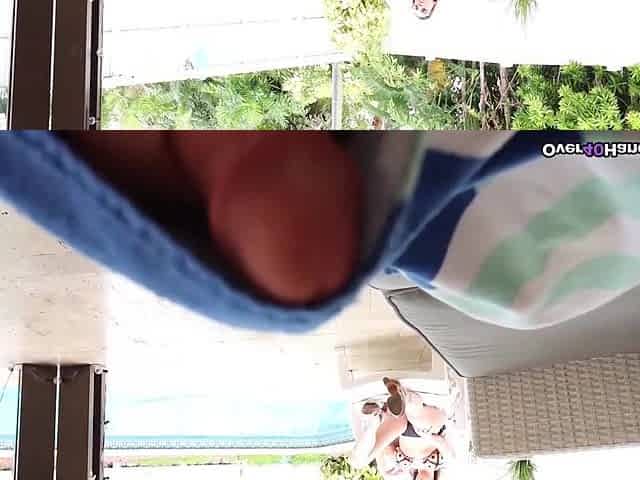 Aged mother I'd like to fuck LorReign Enjoys Poolside Large Penis Tugjob