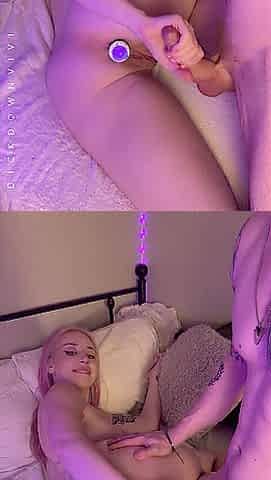 Golden-haired Creampie Pounding