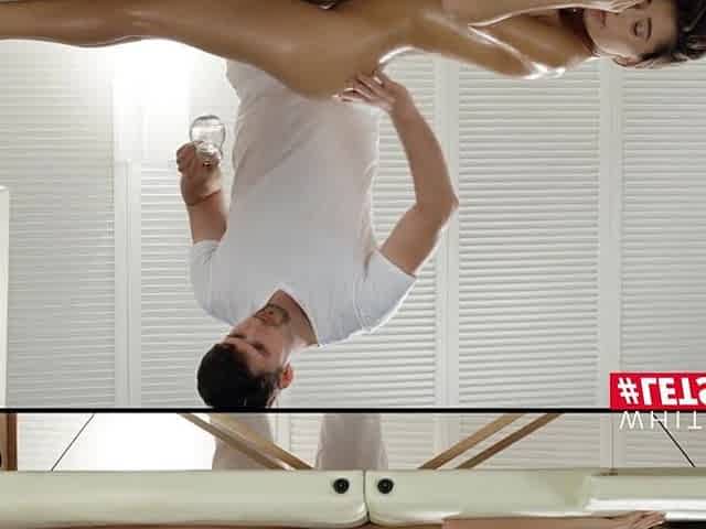 LETSDOEIT - Breasty Gal Liya Silver Widens Her Taut Booty At Massage