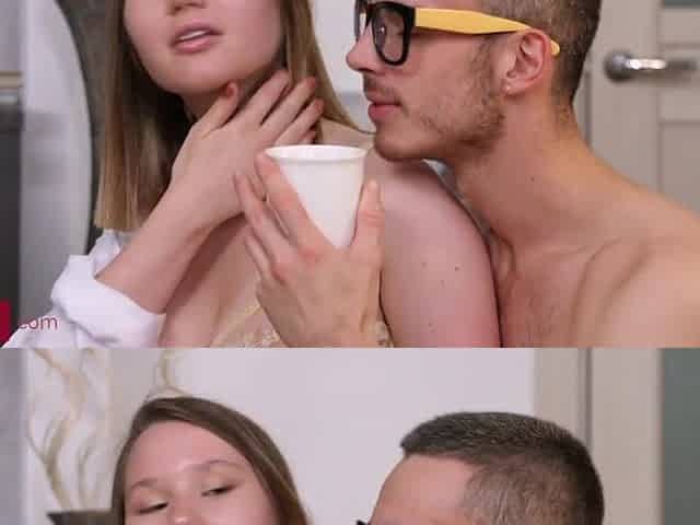Coffee and Amalia Davis' underware seduced chap into screwing