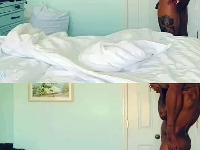 Eat It Up - Black Muscle Hunk Goes Down on His Girl to Music
