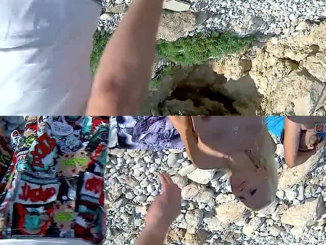 Ribald Doxy is Getting a Dick on the Beach During the time that her Hunk s.
