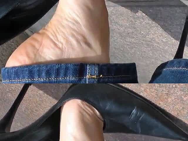 Amateur Foot Fetish: Leather Heels and Stilettos