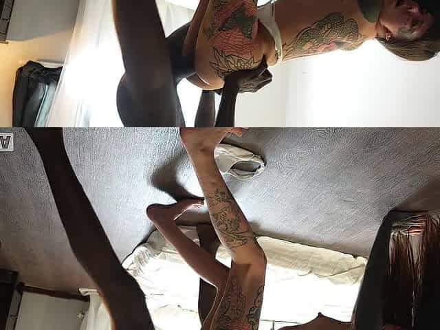 Biggest ebony schlong rips my vagina