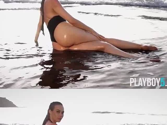 All natural mother I'd like to fuck model from Germany shows her valuable on a public beach
