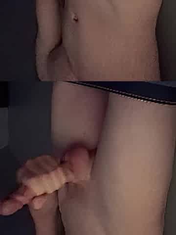 Lengthy white rod spunk flow