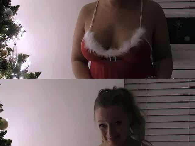 Cute blonde with big boobs solo