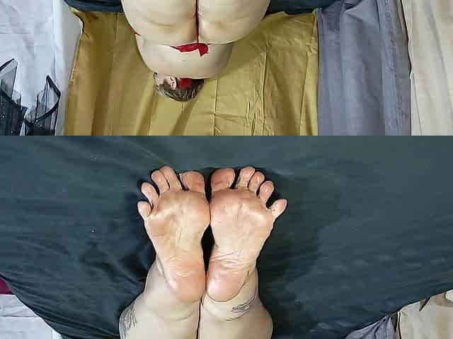 Have a fun large butt and wrinkled soles of my feet