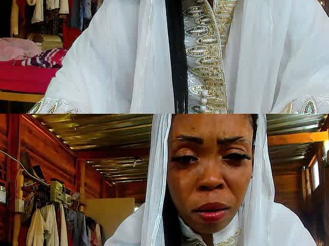 Large butt bride gets cold-feet on wedding day and JOI with guest...