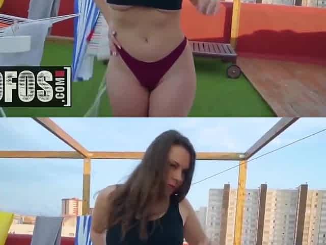 Sofia Curly And Sofya Curly In Jordi Dry Laundry Wet Slut