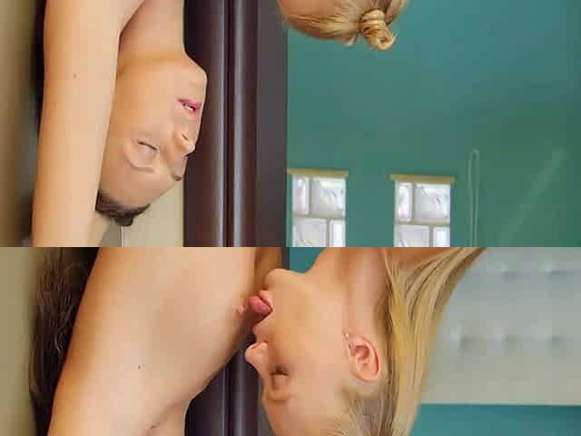 Blonde and Brunette Babes Ignite Passion with Face Sitting